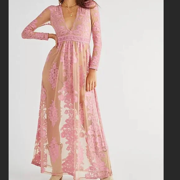 FOR LOVE AND LEMONS TEMECULA MAXI DRESS - Picture 1 of 8